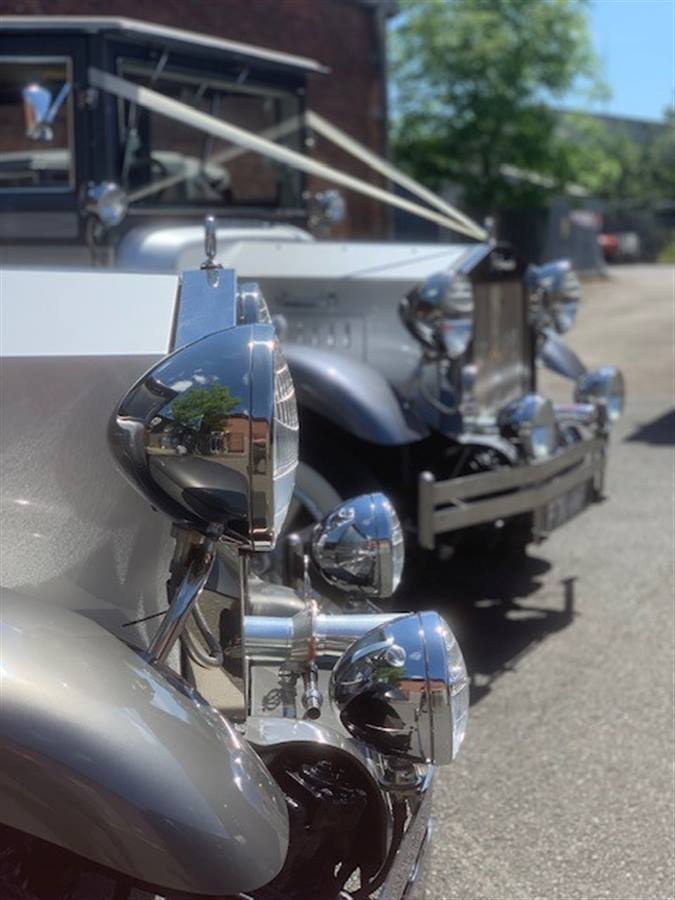 Matching Imperials. A mint combination Wedding Car