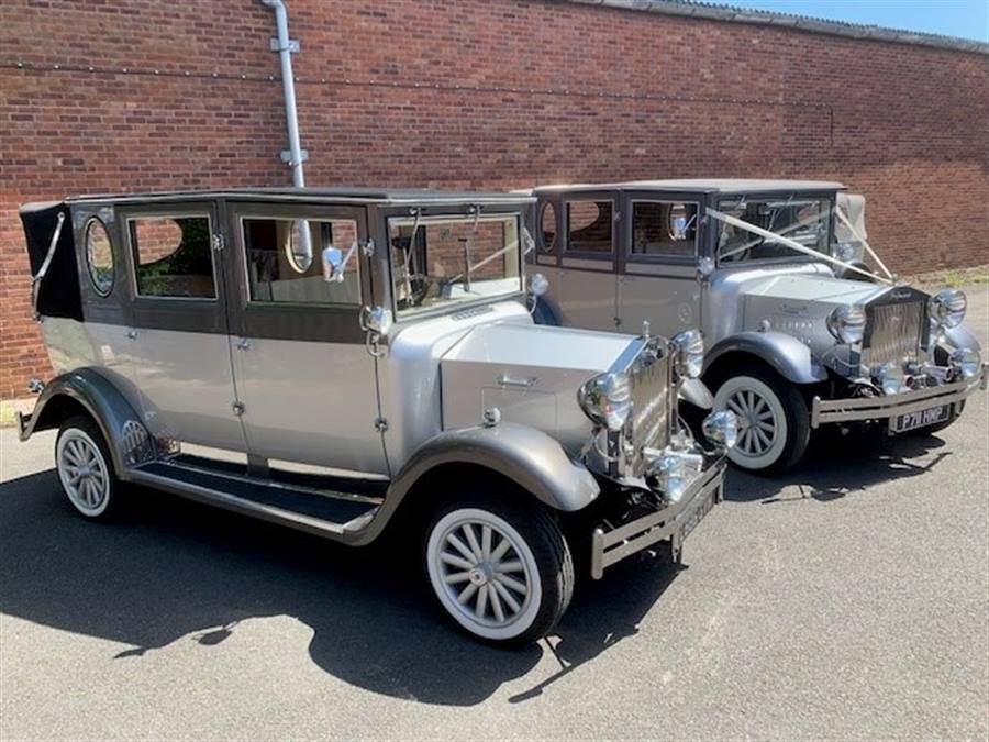 Matching Imperials. A mint combination Wedding Car