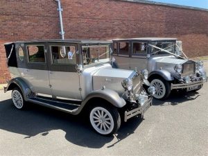 Matching Imperials. A mint combination Wedding Car